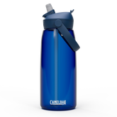 Blue CamelBak water bottle on a white background