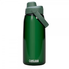 Green CamelBak water bottle on a white background