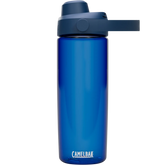 Blue CamelBak water bottle on a white background