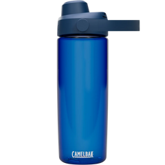 Blue CamelBak water bottle on a white background