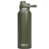 Green CamelBak water bottle on a white background
