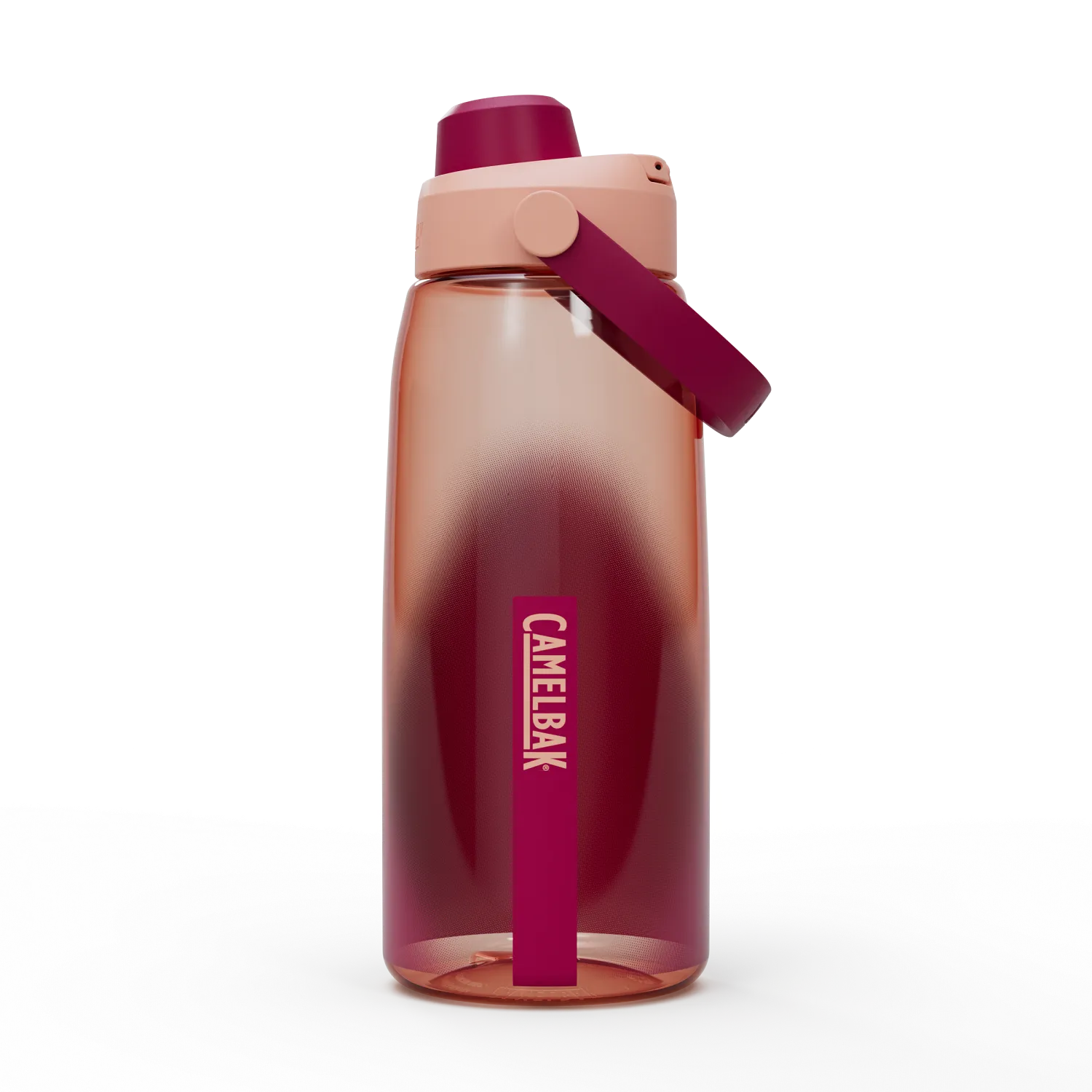 CamelBak water bottle with gradient design on a white background