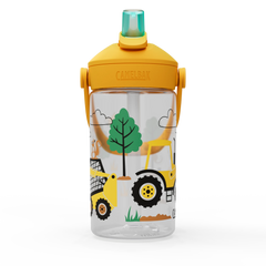 Thrive Flip Straw kids 14oz, Tractors and Trees