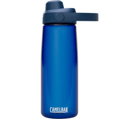 Blue CamelBak water bottle on a white background