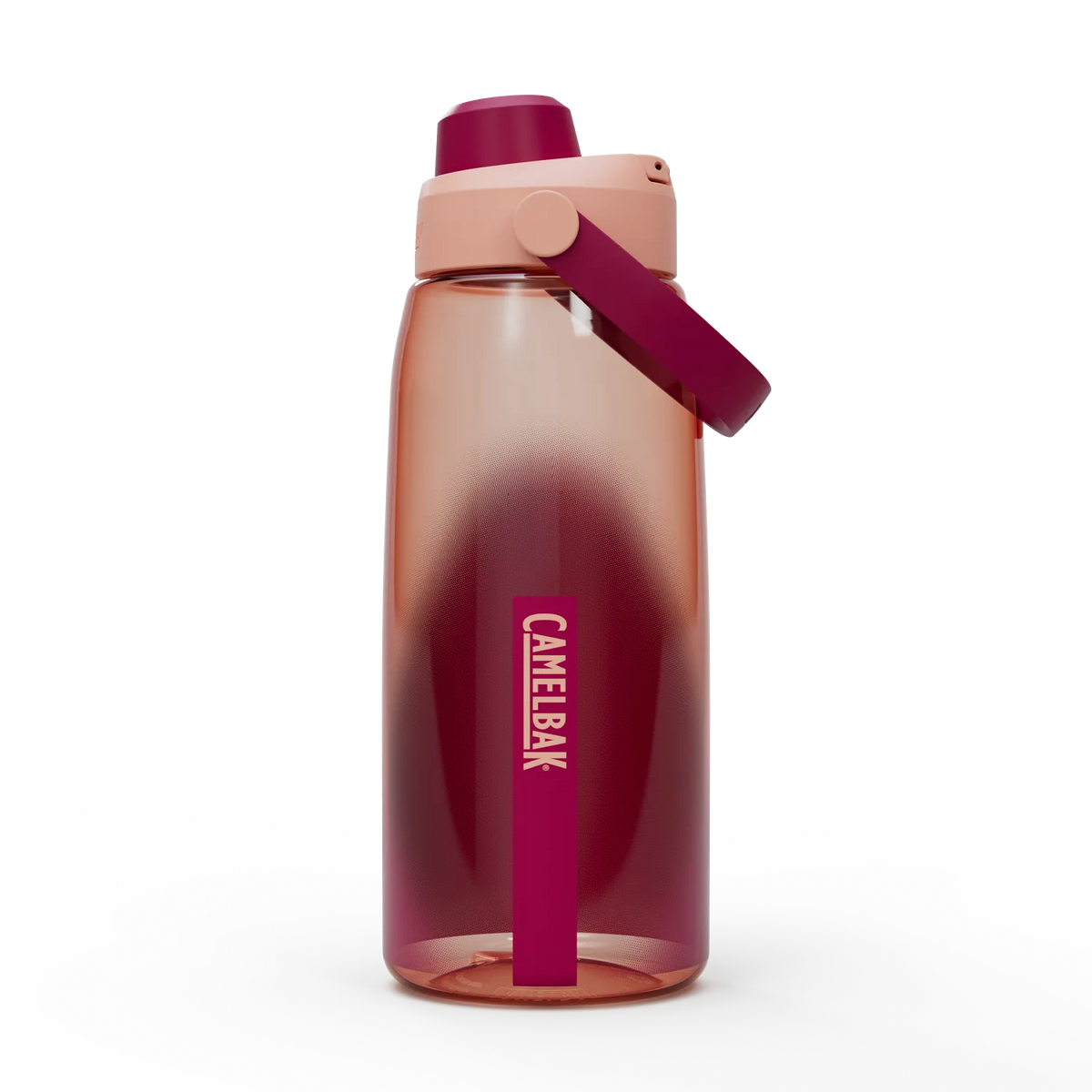 CamelBak water bottle with gradient design on a white background